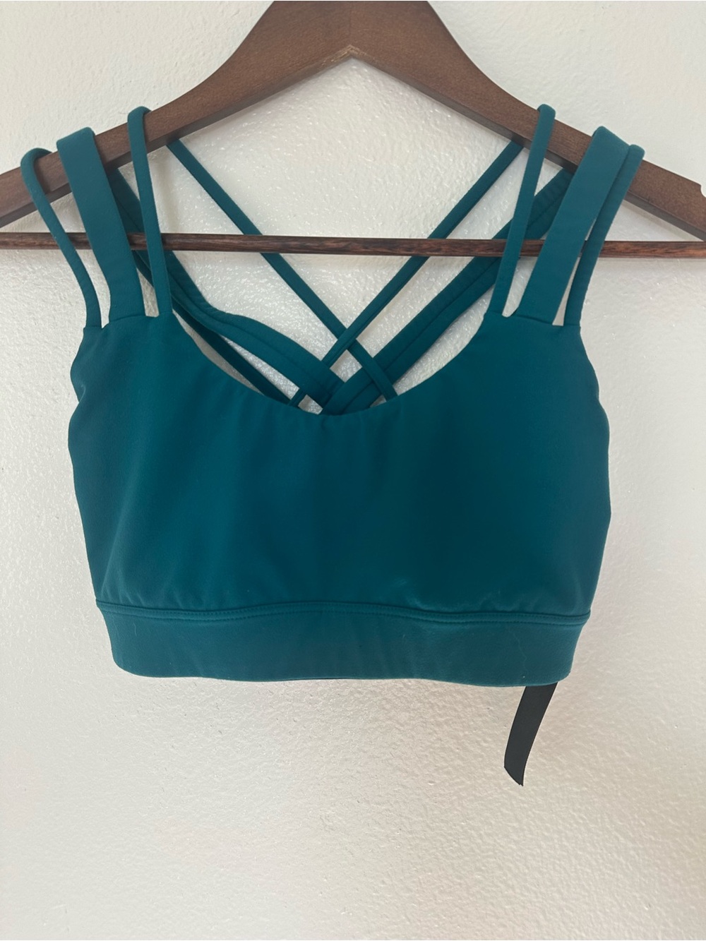 Victoria's Secret Teal Strappy Sports Bra with Crisscross Back